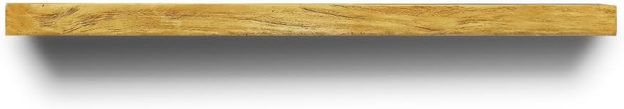 SKYFIRE 60" W Fireplace Mantel Shelves - Handcrafted Solid Floating Shelf, Rustic Concrete Display Shelf Mantles with Invisible Heavy Duty Steel Bracket for Over Fireplace, TV, Sofa