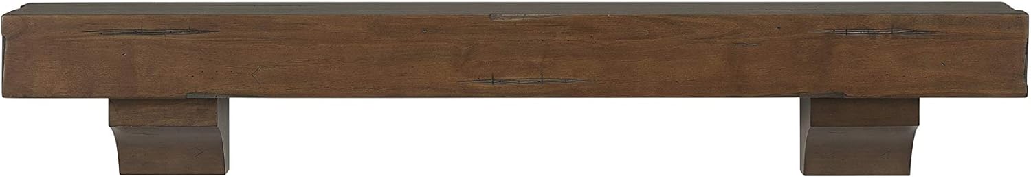 Pearl Mantels 412-60-50 Shenandoah Pine 60-Inch Fireplace Mantel Shelf, Rustic Medium